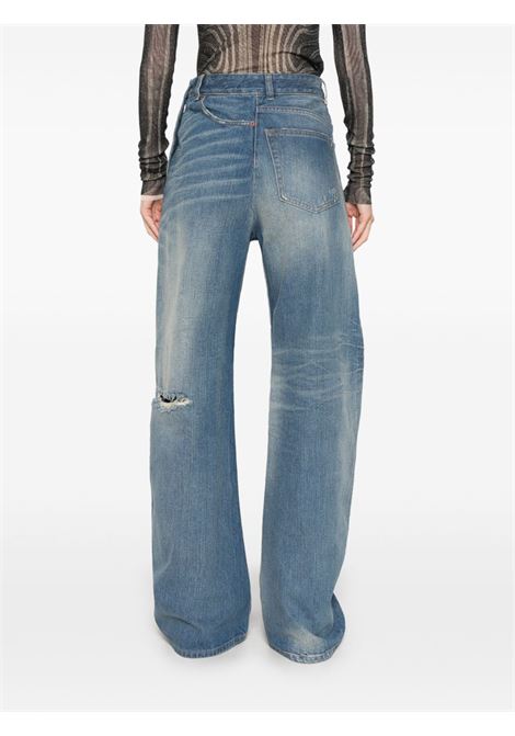 twist wide leg jeans woman blue MM6 MAISON MARGIELA | S52LA0243 M30016961